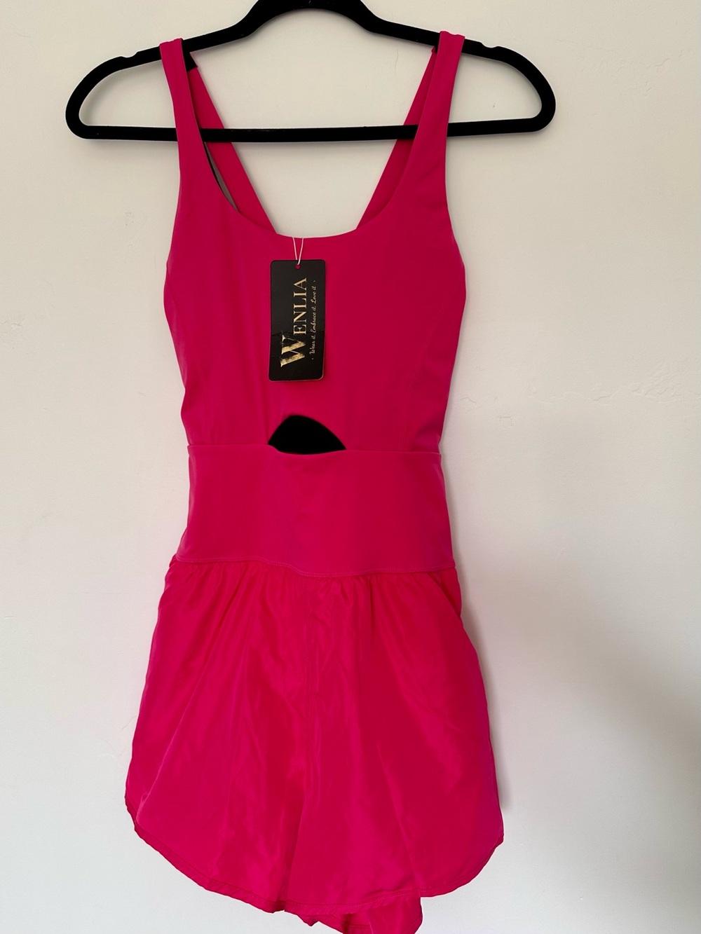 Bright Pink' One-Piece Athletic Romper
